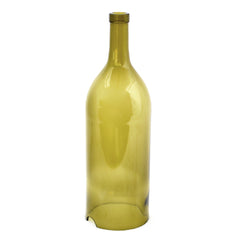 Large Amber Wine Bottle Hurricane