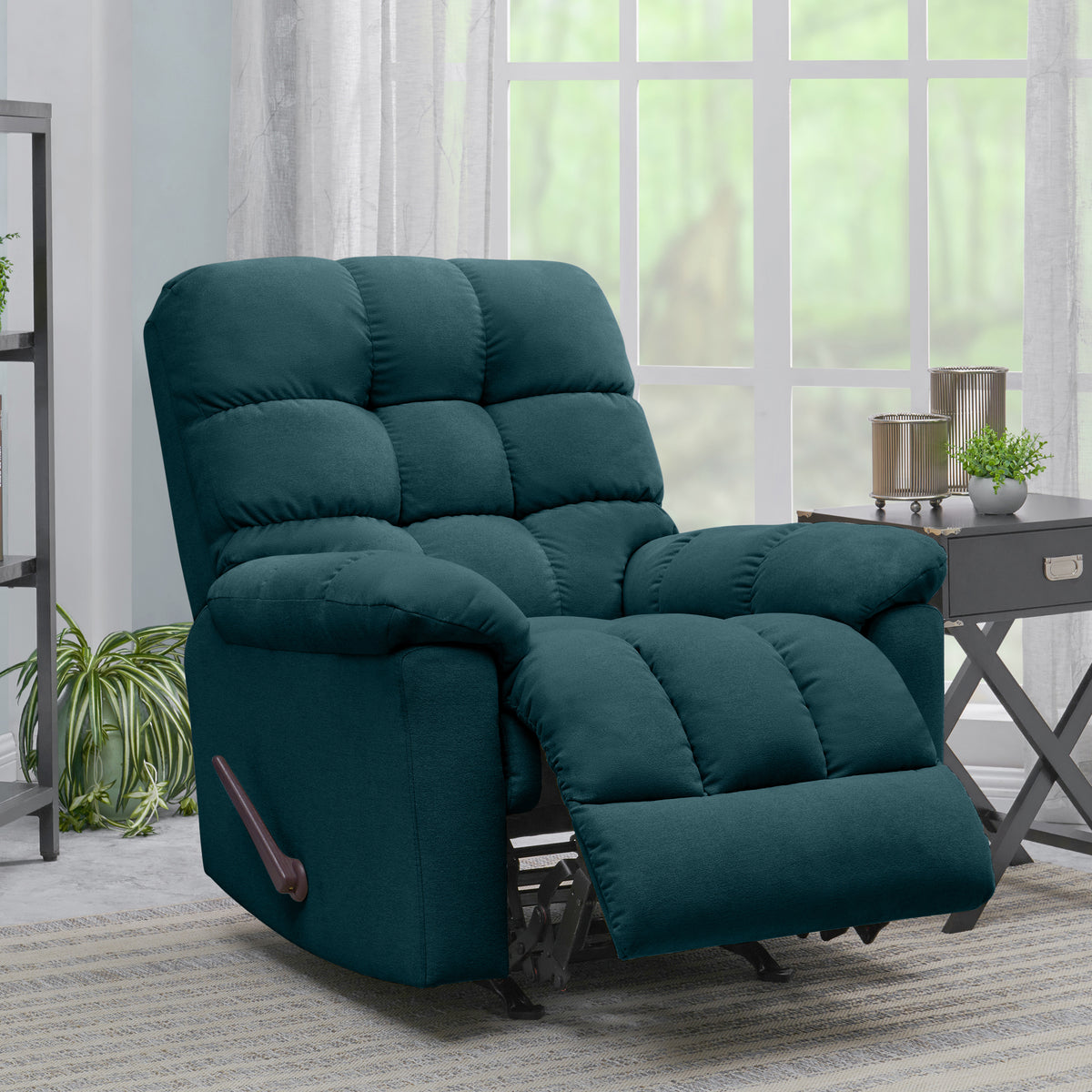 teal rocker recliner