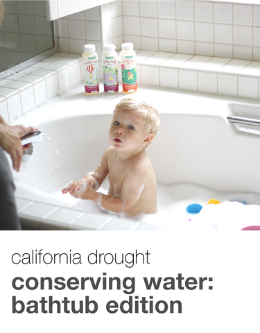 California drought, conserving water: bathtub edition