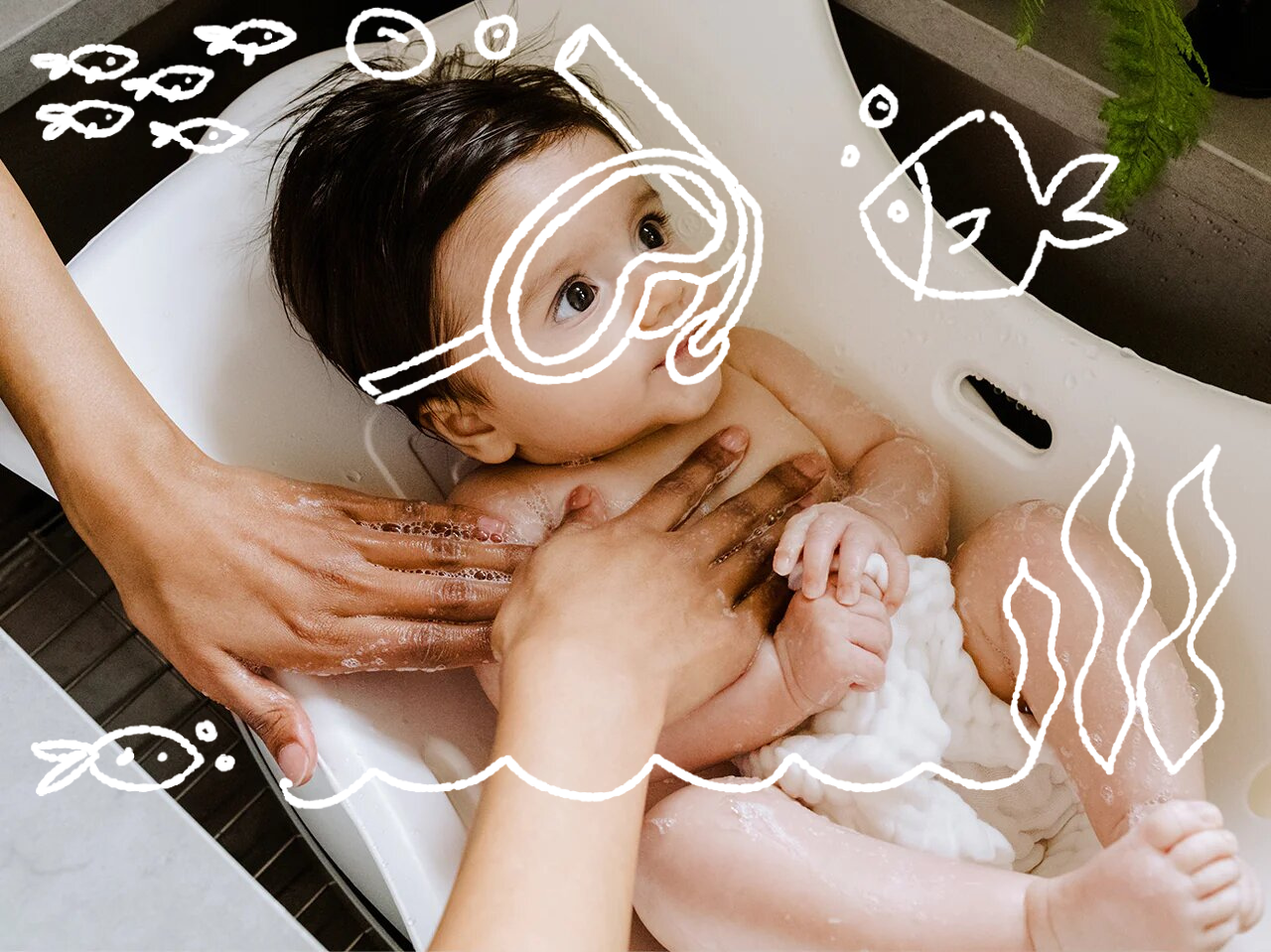 Nervous about Baby's first bath? Let us walk you through it: