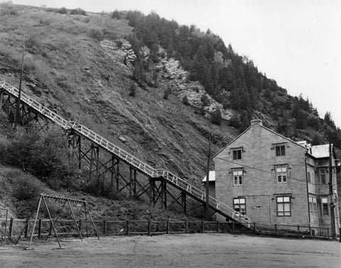 L'escalier du Cap-Blanc vers 1958 - Archives de la Ville de Québec 