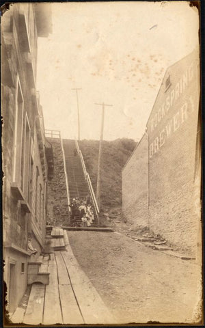 Escalier Colbert vers 1900 - Archives de la Ville de Québec 