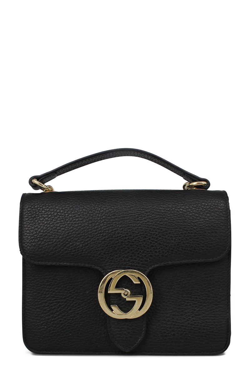 Gucci Small Interlocking Shoulder Bag Black – Shop at Style Theory