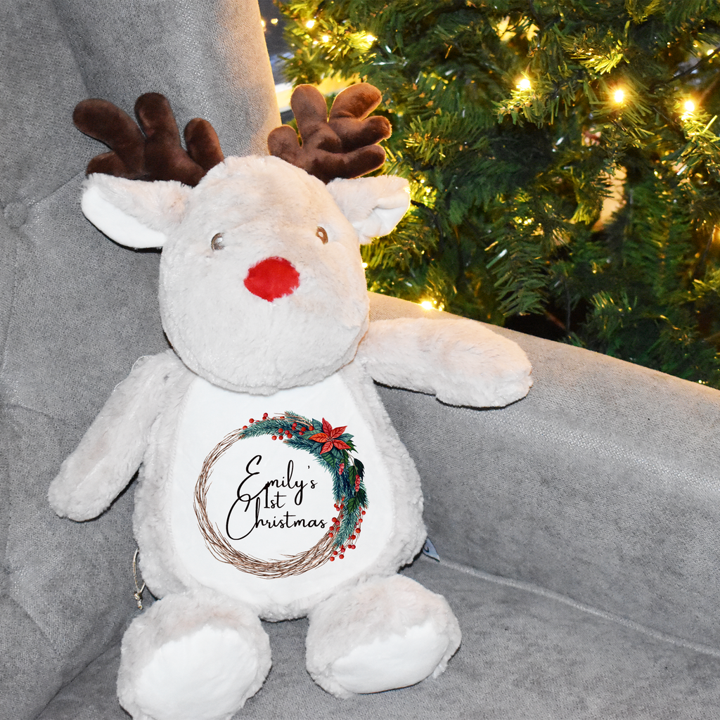 my first christmas reindeer teddy