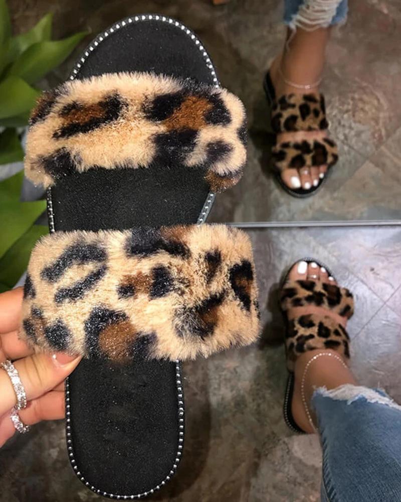 furry slides with straps