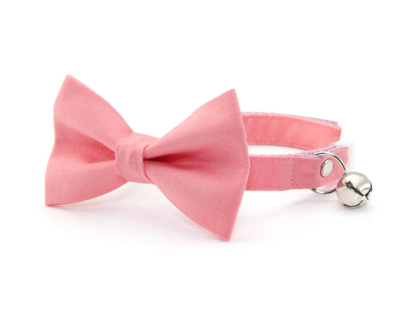 pink dog collar with bow