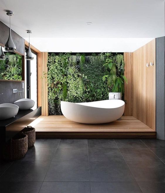 Salle de bain moderne et Zen