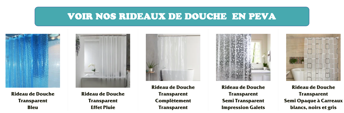 rideau de douche PEVA