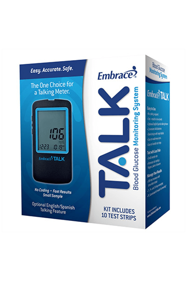 embrace talk test strips