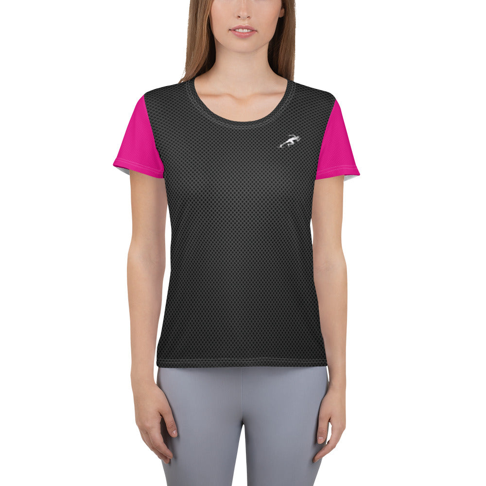 Camiseta deportiva mujer all over de Poliester Color Negr – gettingshape