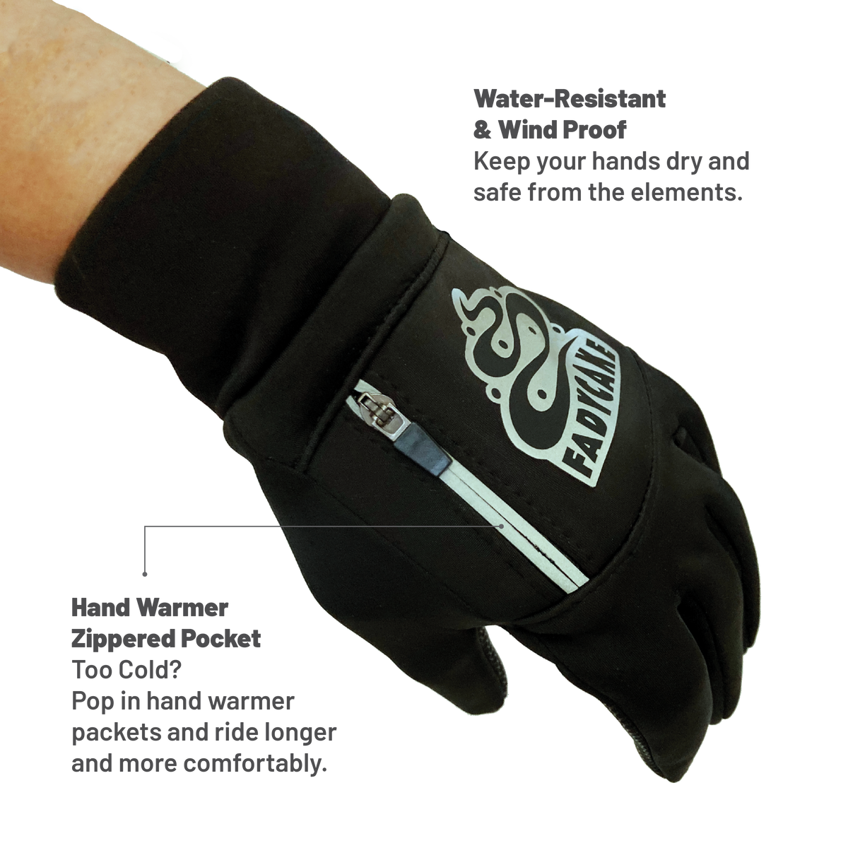 glove with hand warmer pocket