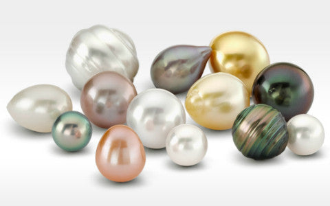 An image of freshwater pearls, the birthstone of July