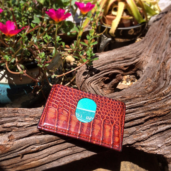 Alligator Skin Slim Wallet