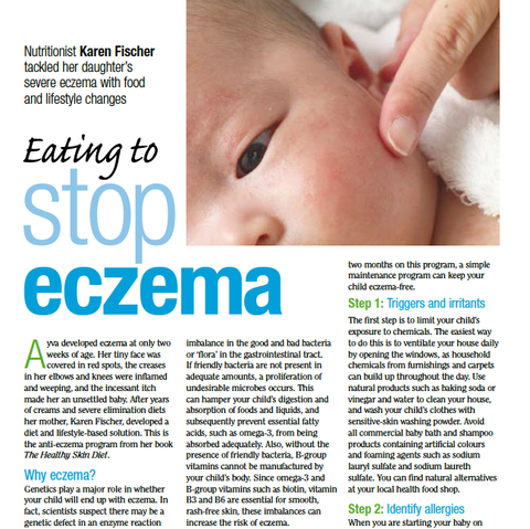 Eating to stop eczema