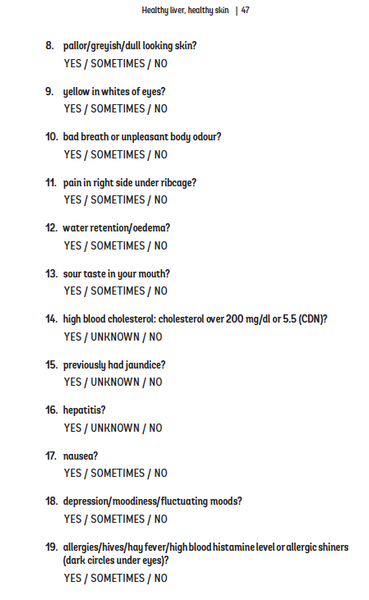 Eczema Diet Liver Detox Quiz