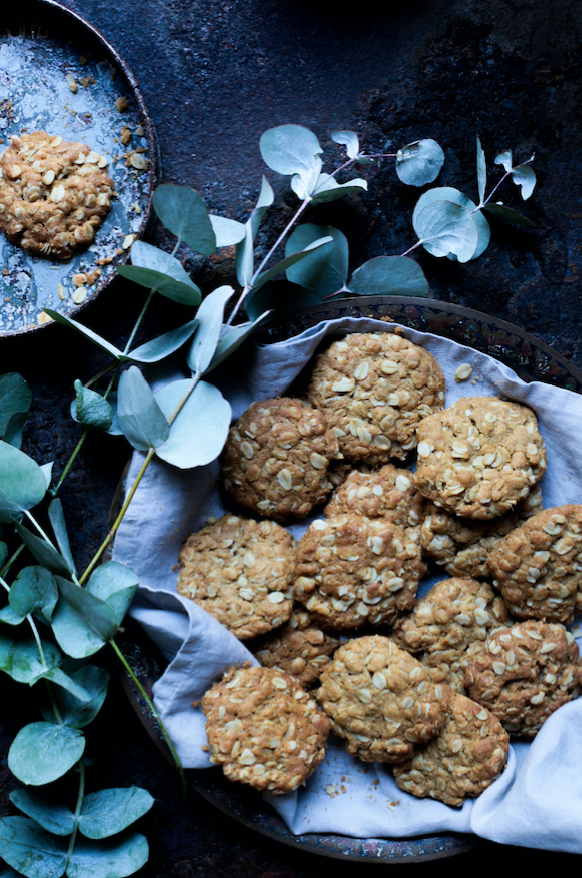 Vegan Anzac Biscuits Cookies Recipe