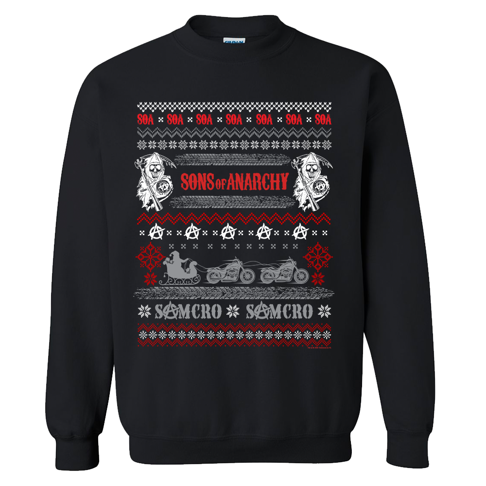 storm Kantine Voorzichtig Sons of Anarchy Holiday Sweater Fleece Crewneck Sweatshirt | FX Networks  Shop