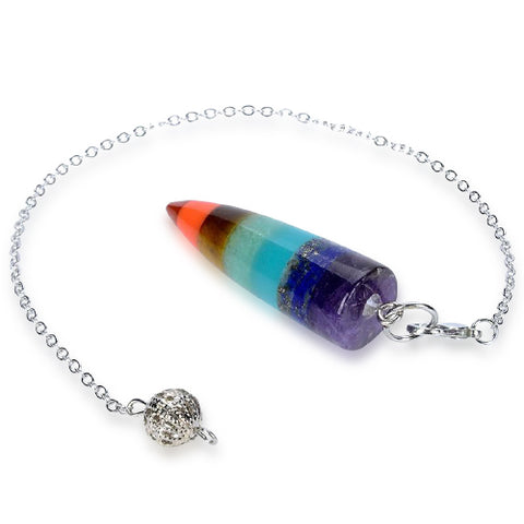 Purifer Pendule amethyste avec 7 couleurs différentes