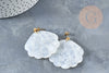 Kit création Boucles d'Oreilles coquillage Acétate Grande Scarla, Coffrets et kits pour la création de bijoux fantaisie DIY G8812