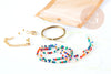 Kit collier Vecchio multicolore personnalisé lettres zircon 40cm, Coffrets et kits création de bijoux fantaisie DIY, la pochette G8749