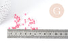 Perles de rocaille rondes transparentes rose corail 4.5mm, fabrication de bijoux DIY,X10gG0799