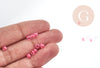 Perles de rocaille rondes transparentes rose corail 4.5mm, fabrication de bijoux DIY,X10gG0799