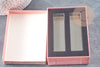 Boite cadeau Ecrin bijou carton rose motif géométrique 11.2 x8.05cm, une boite pour rangement bijoux x1 G8956