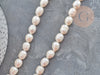 Perle naturelle blanche ovale eau douce 8-14mm, perle de culture percée , le fil de 35 cm, X1 G1937