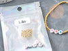 Kit Bracelet d'amitié prénom personnalisé doré, Coffrets et kits création de bijoux fantaisie DIY, pochette 1 bracelet G9024