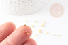 Perles intercallaires laiton doré, perles dorées, 2mm, X 10grG2444