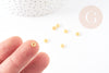 rondelles fleurs laiton doré, perles dorées, création bijoux, perles intercallaires, Perle fleur,lot de 50-100, 5mm, G0960