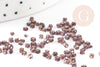 petite perle rocaille argent violet, perles rocaille, perlage,perles verre, feuille argent, 2.5mm, X 5gr G2203