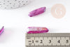 Perles cristal de roche violet irisé 20-50mm,perle pierre brute et naturelle pour création de bijoux,X10G5210