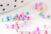Petite Perles rocaille multicolore pastel 2.5mmx3mm, perles tissage arc-en-ciel, X10gr G9283