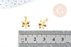 Pendentif breloque étoile acier 304 doré inoxydable 14mm,pendentif sans nickel pour création bijoux X1 G8813