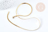 Chaine serpent complète acier inoxydable 304 doré 14k -3.3mm- 45cm,création de bijoux en acier inoxydable, l'unité G8776
