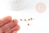 Perles intercallaires laiton brut,perles dorées, création bijoux, laiton brut, 6mm, X10G4622
