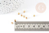 Perles intercallaires carré laiton brut,perle laiton, perles dorées, création bijoux, laiton brut,3mm, X100 (15.4gr)G3156