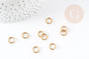 Anneaux ronds ouvert laiton brut 8mm, fournitures laiton pour création bijoux sans nickel, X100 (20gr)- G4696
