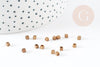 Perle intercalaire carré laiton brut, fournitures créatives,perle laiton, perles dorées,laiton brut,2.5mm, X100 (7.3gr) G0082