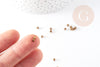 Perle intercalaire carré laiton brut, fournitures créatives,perle laiton, perles dorées,laiton brut,2.5mm, X100 (7.3gr) G0082