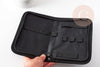 Pochette rangement outils nylon noir rectangulaire,rangement pinces, pochette imitation cuir, rangement outils, 22cm, X1 G0871