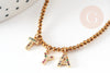 Kit bracelet Vecchio doré personnalisé lettres zircon, Coffrets et kits pour la création de bijoux fantaisie DIY, la pochette G8748