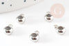 Attache pour pendentif acier inoxydable 304 platine 8.7mm, création bijoux acier inoxydable X5 G9285