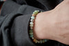 Kit Bracelet pour Homme amazonite naturelle zamac argenté MARIUS, Coffrets et kits création de bijoux fantaisie DIY, pochette 1 bracelet G9175