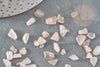 Sable quarte rose naturel 5-10.5mm,chips création bijoux et jesmonite nailart, X 20gr G0241