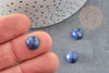 Cabochon dôme rond Lapis Lazulis naturel 10mm, fabrication bijoux pierre naturelle, X1 G1700
