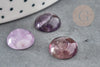 Cabochon rond amethyste, cabochon pierre, cabochon violet, amethyste naturelle,12mm, X1 G1778