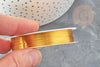 Fil de cuivre doré 0.3mm,fil métal création bijoux, fil métallique pour création bijoux, X1 bobine de 20mètres G9376