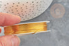Fil de cuivre doré 1mm, fil métal création bijoux, fil métallique pour création bijoux, X1 bobine de 2.5mètres G9379